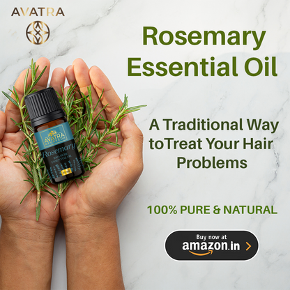 100% Natural Avatra Rosemary Essential Oil 10ml